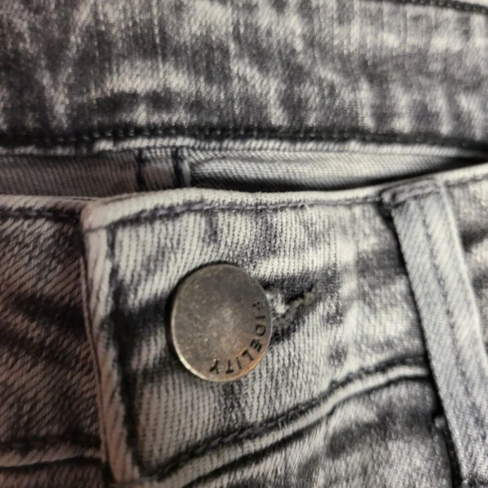 FIDELITY DENIM Juniper Crop Cropped Flare Women's Jeans Denim Surfire Grey SZ 27 - Picture 6 of 16